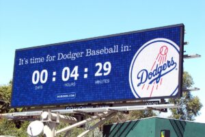 Dodgers Baseball Billboard