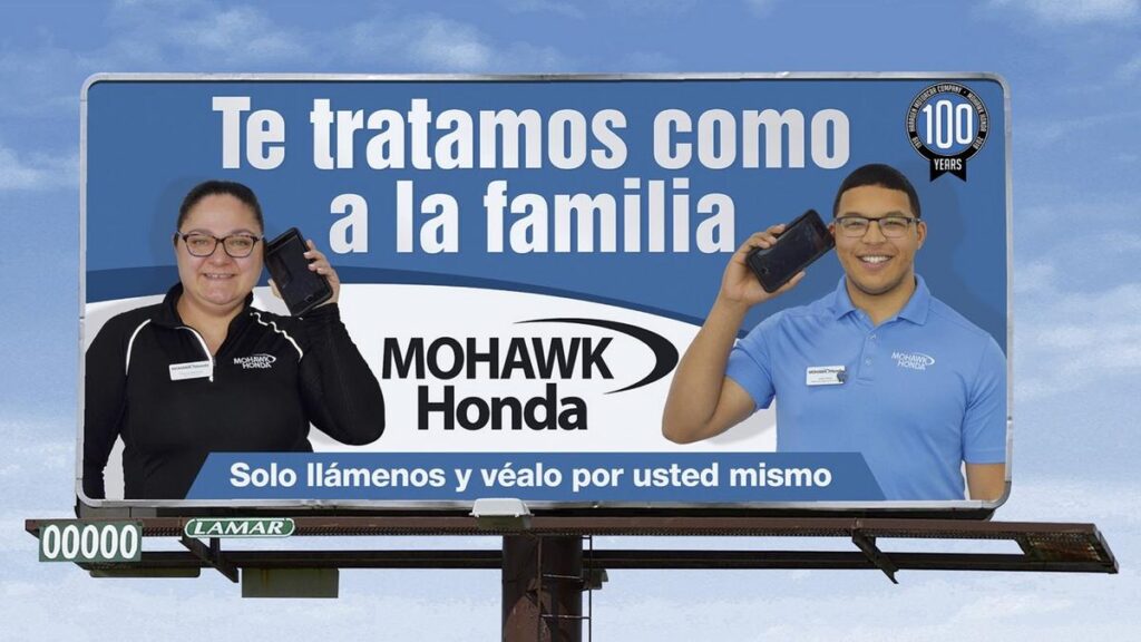 Spanish Auto industry billboard